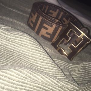 Black/Brown Fendi Belt